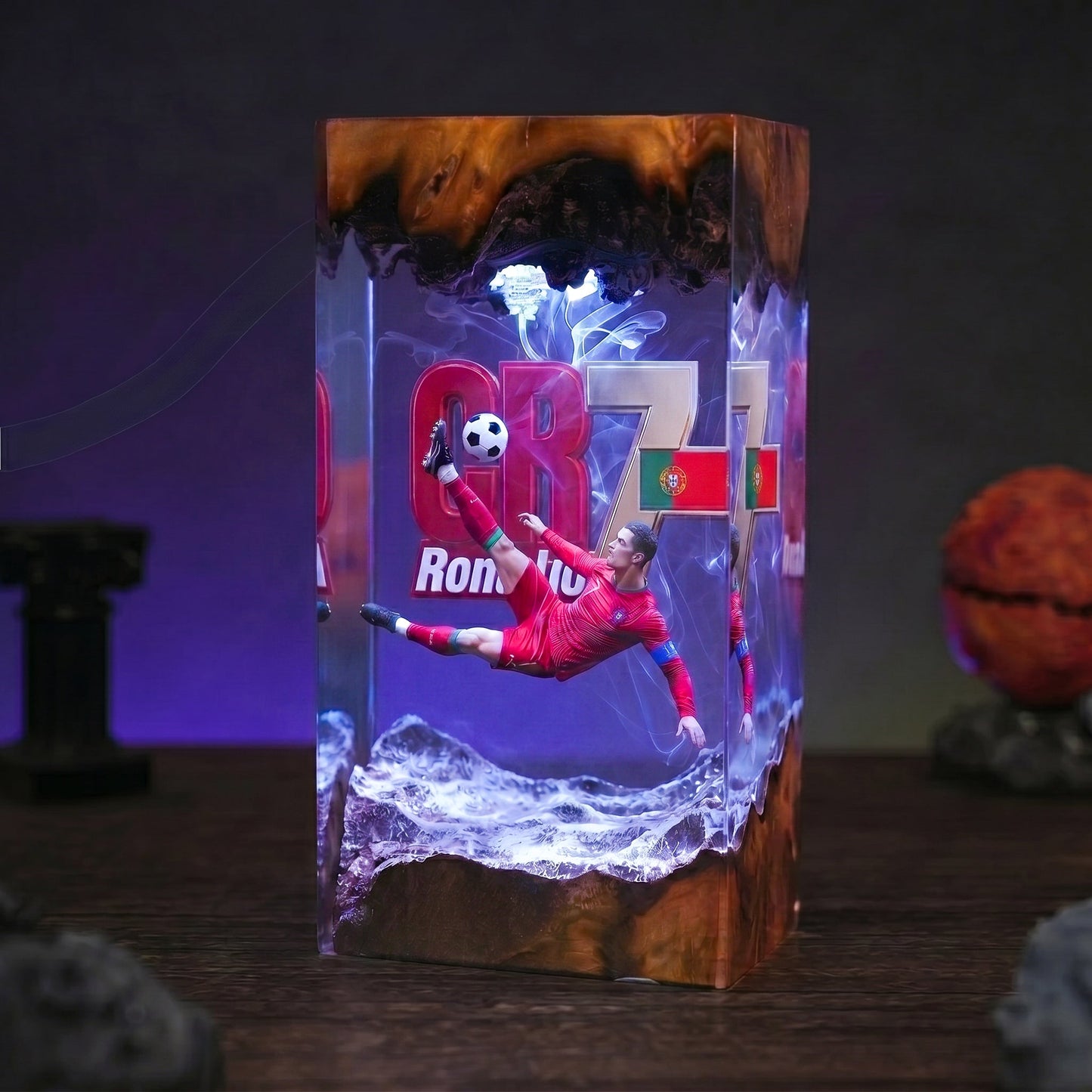 The Best Football Player Resin Lamp