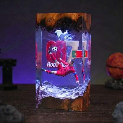 The Best Football Player Resin Lamp