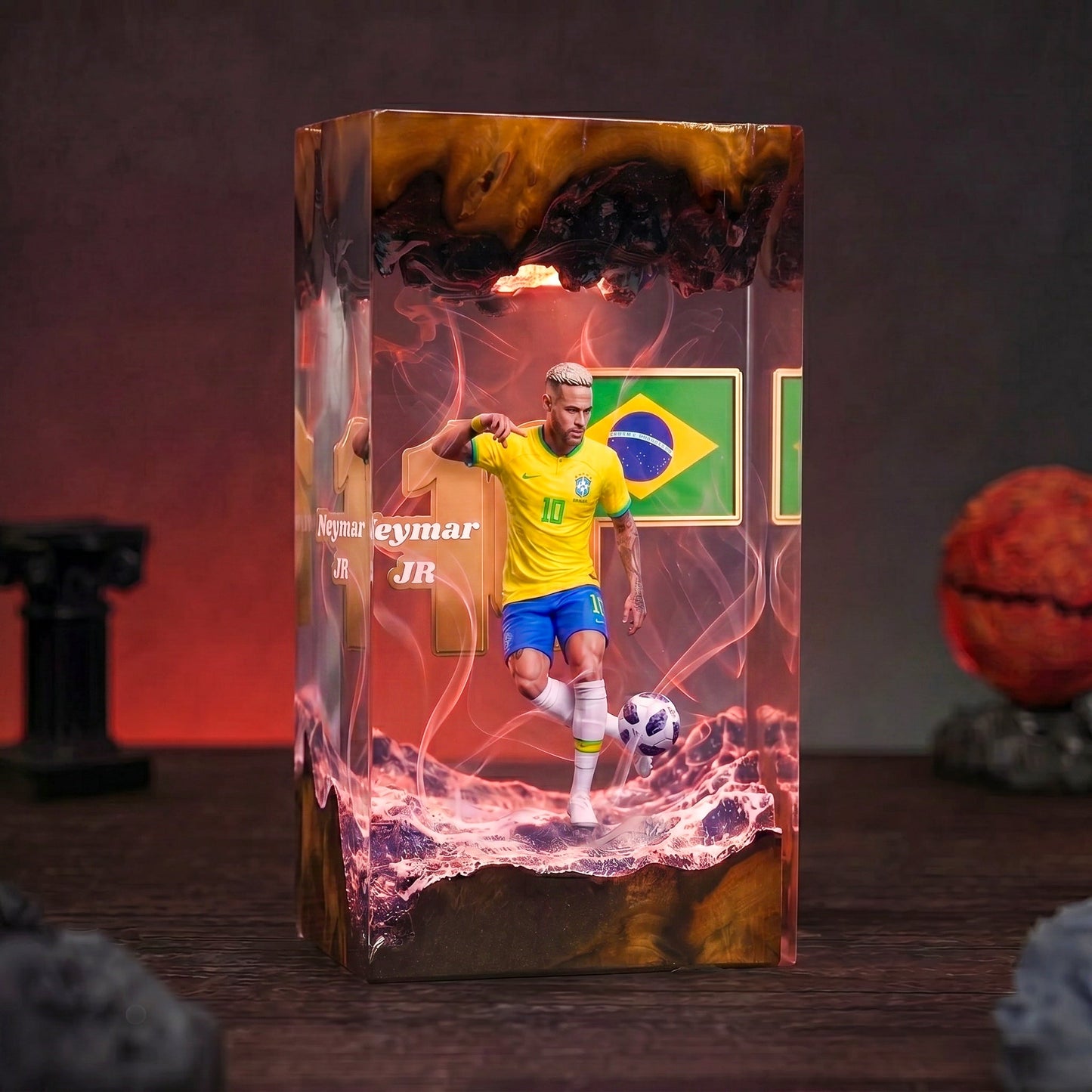 The Best Football Player Resin Lamp