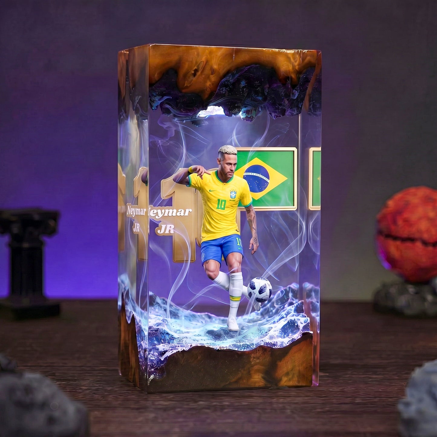 The Best Football Player Resin Lamp