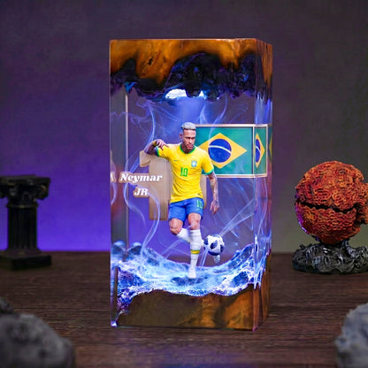 The Best Football Player Resin Lamp