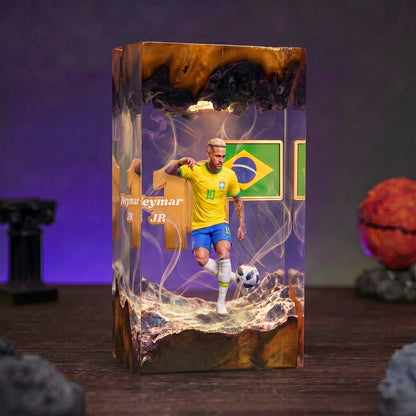 The Best Football Player Resin Lamp