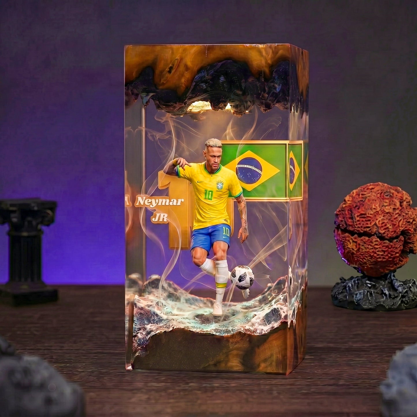 The Best Football Player Resin Lamp