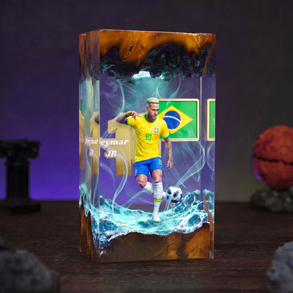 The Best Football Player Resin Lamp