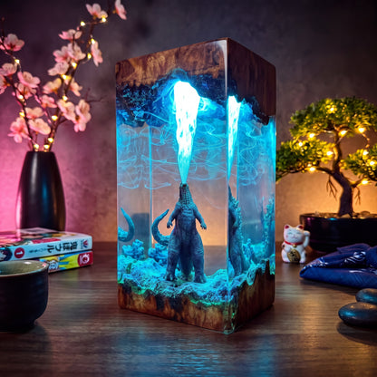 Godzilla Resin Lamp