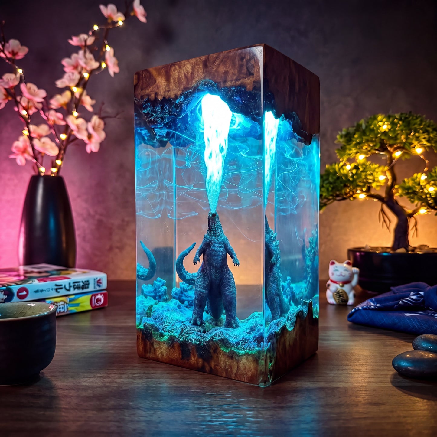 Godzilla Resin Lamp