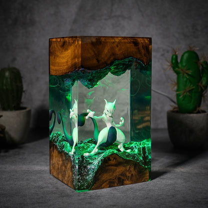 Mewtwo Resin Lamp