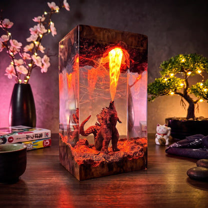 Godzilla Resin Lamp