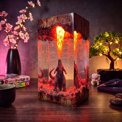 Godzilla Resin Lamp