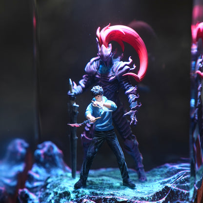 Jin-Woo & Igris Resin Lamp