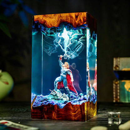 Thor Eternal Thunder Resin Lamp