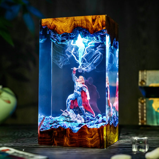 Thor Eternal Thunder Resin Lamp
