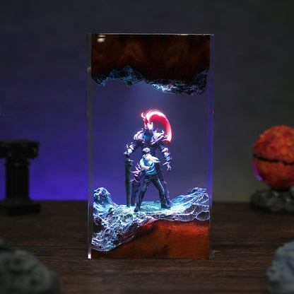 Jin-Woo & Igris Resin Lamp