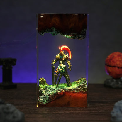 Jin-Woo & Igris Resin Lamp