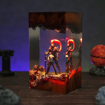Jin-Woo & Igris Resin Lamp