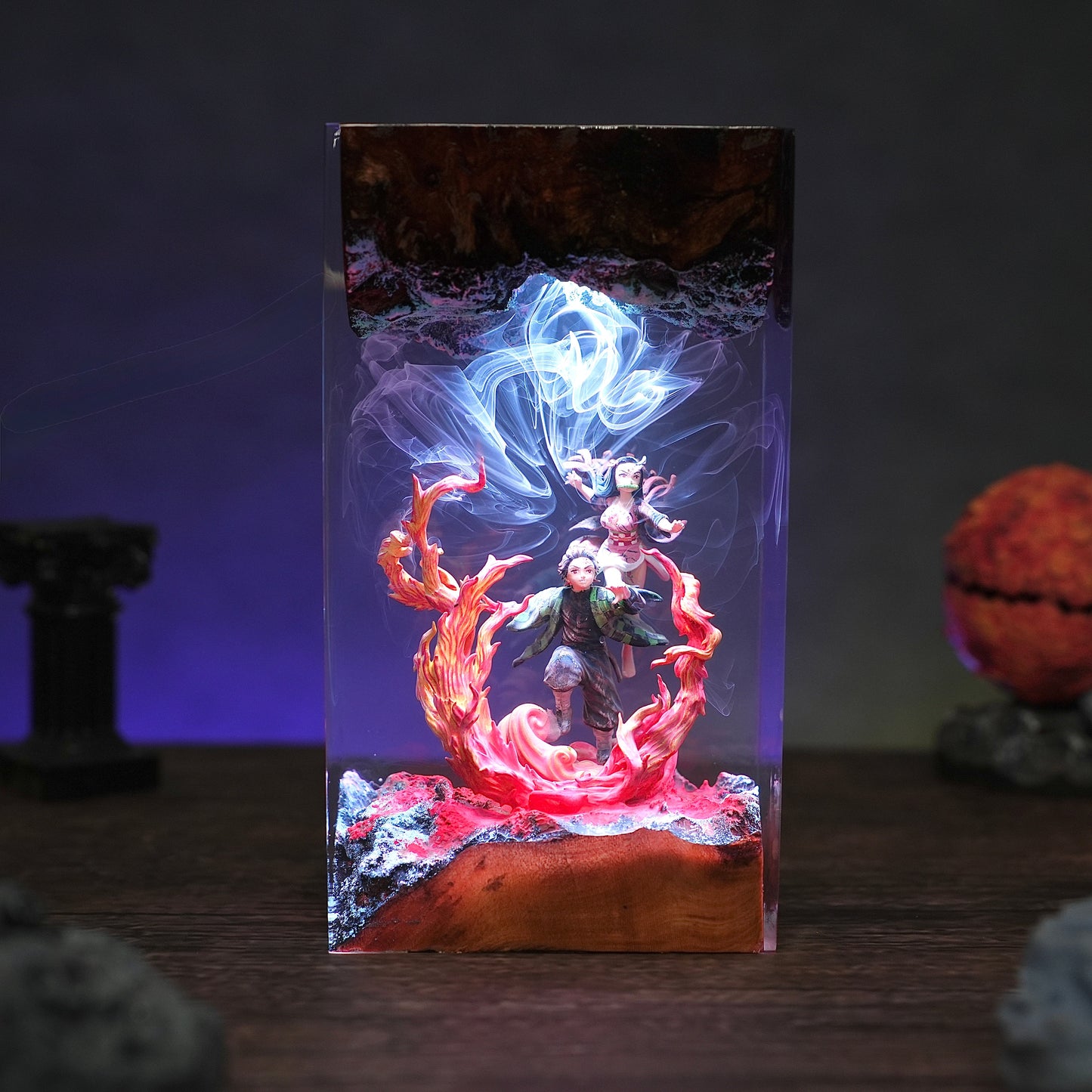 Tanjiro & Nezuko Resin Lamp