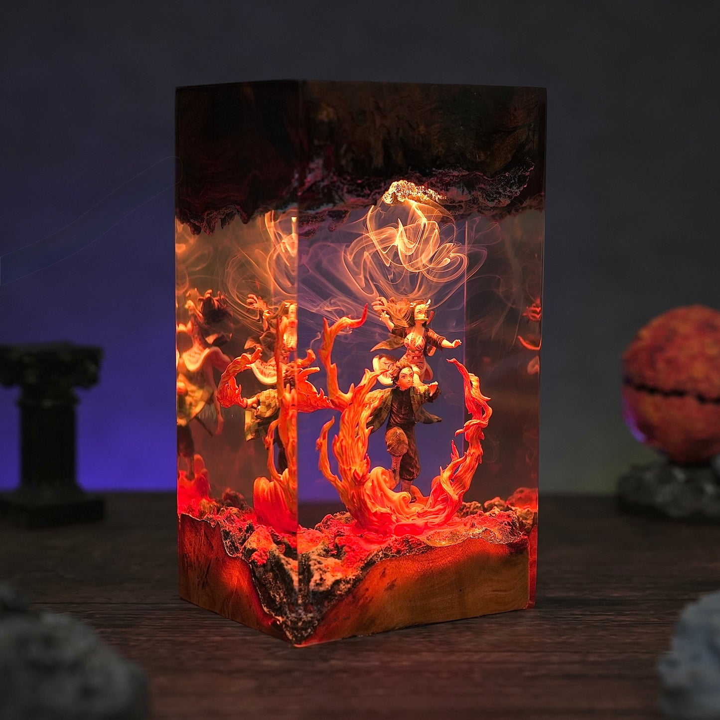 Tanjiro & Nezuko Resin Lamp