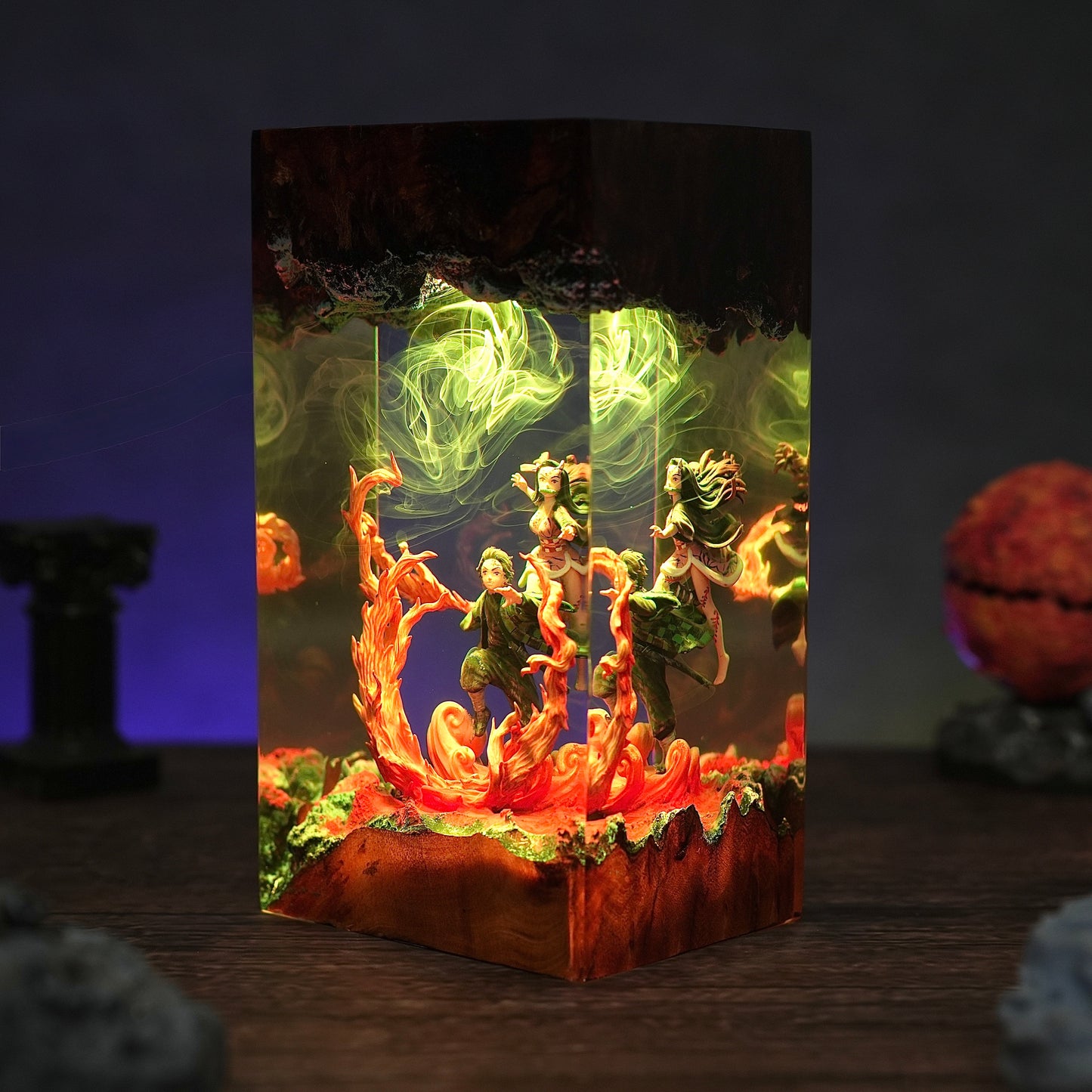 Tanjiro & Nezuko Resin Lamp