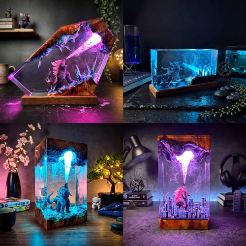 Godzilla Resin Lamp