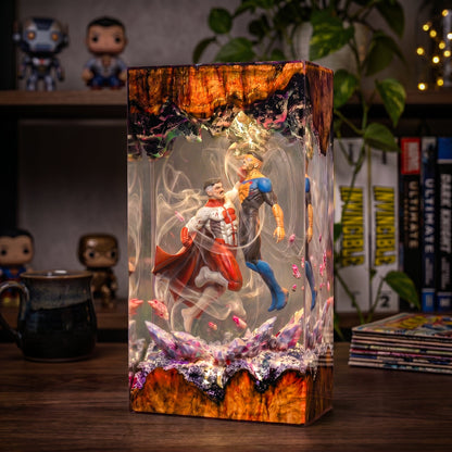 Omni man vs Invincible Resin Lamp