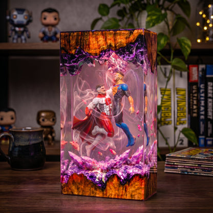 Omni man vs Invincible Resin Lamp