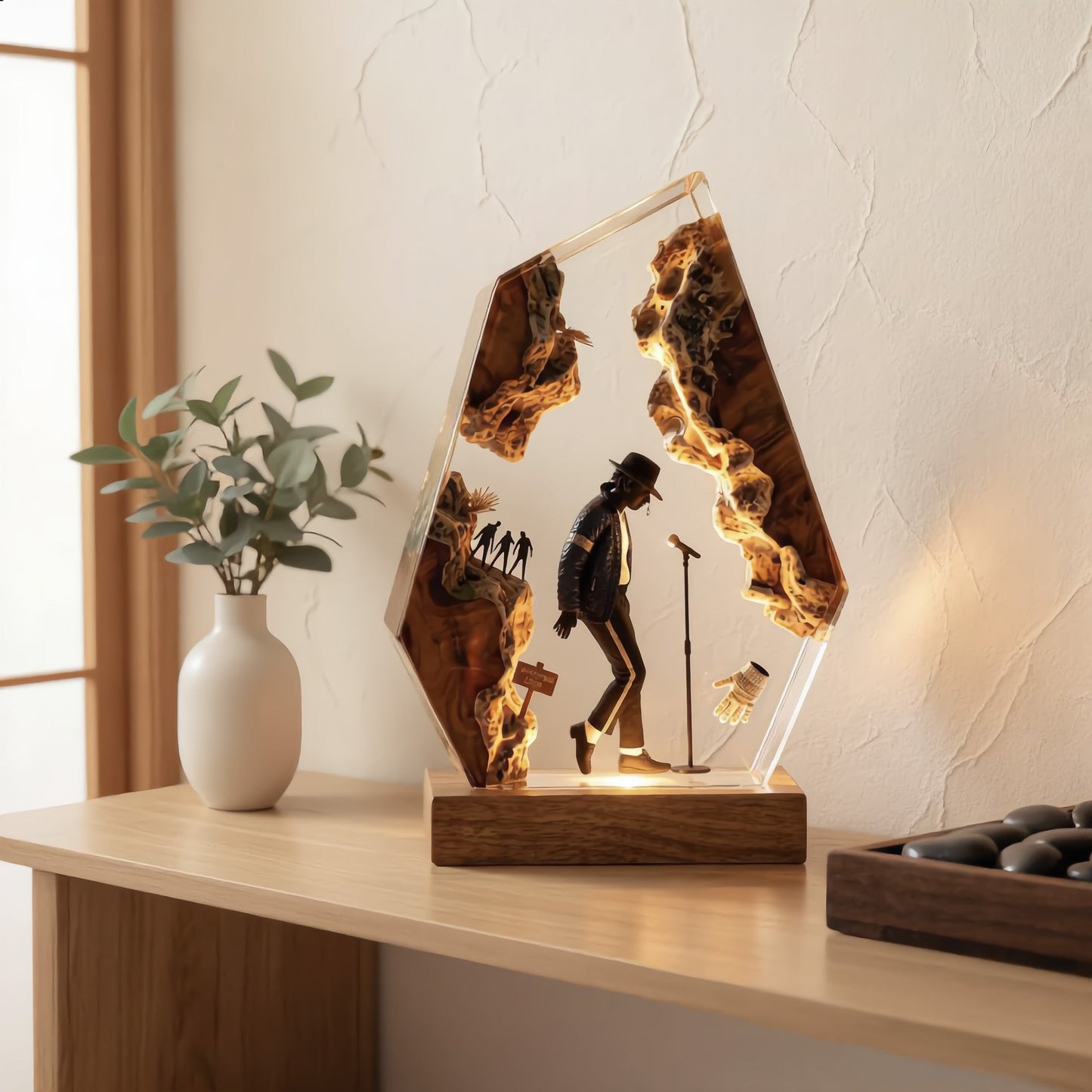The Music King: Anti-Gravity Dance Resin Lamp