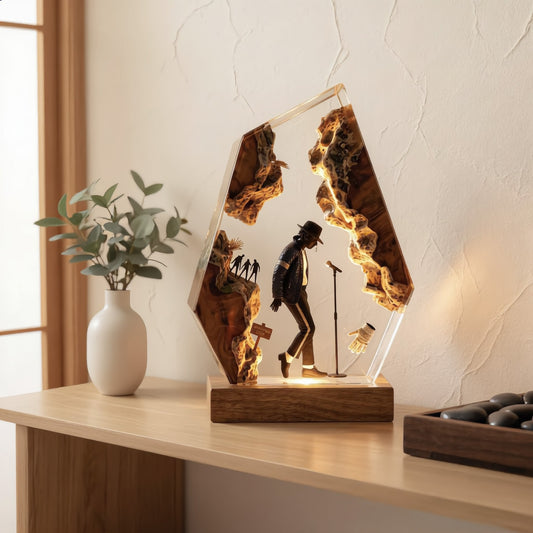The Music King: Anti-Gravity Dance Resin Lamp