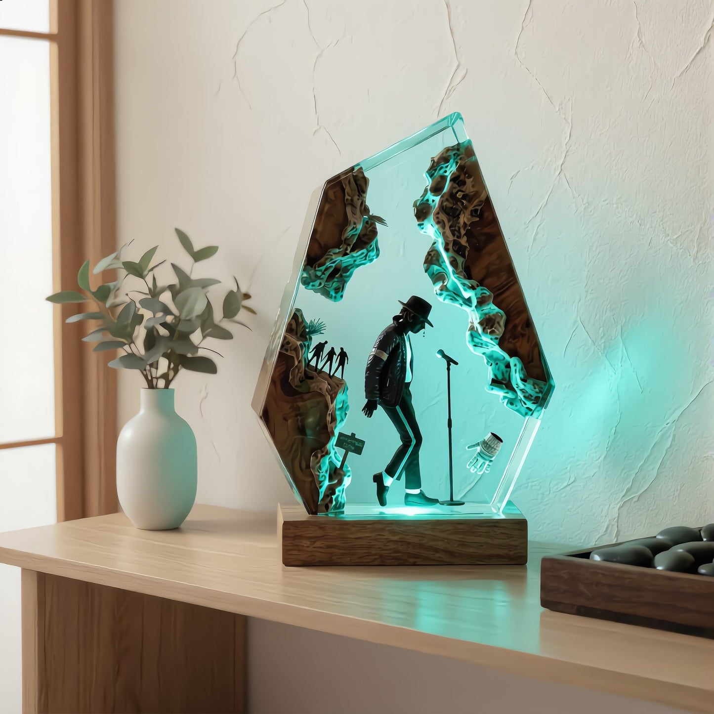 The Music King: Anti-Gravity Dance Resin Lamp