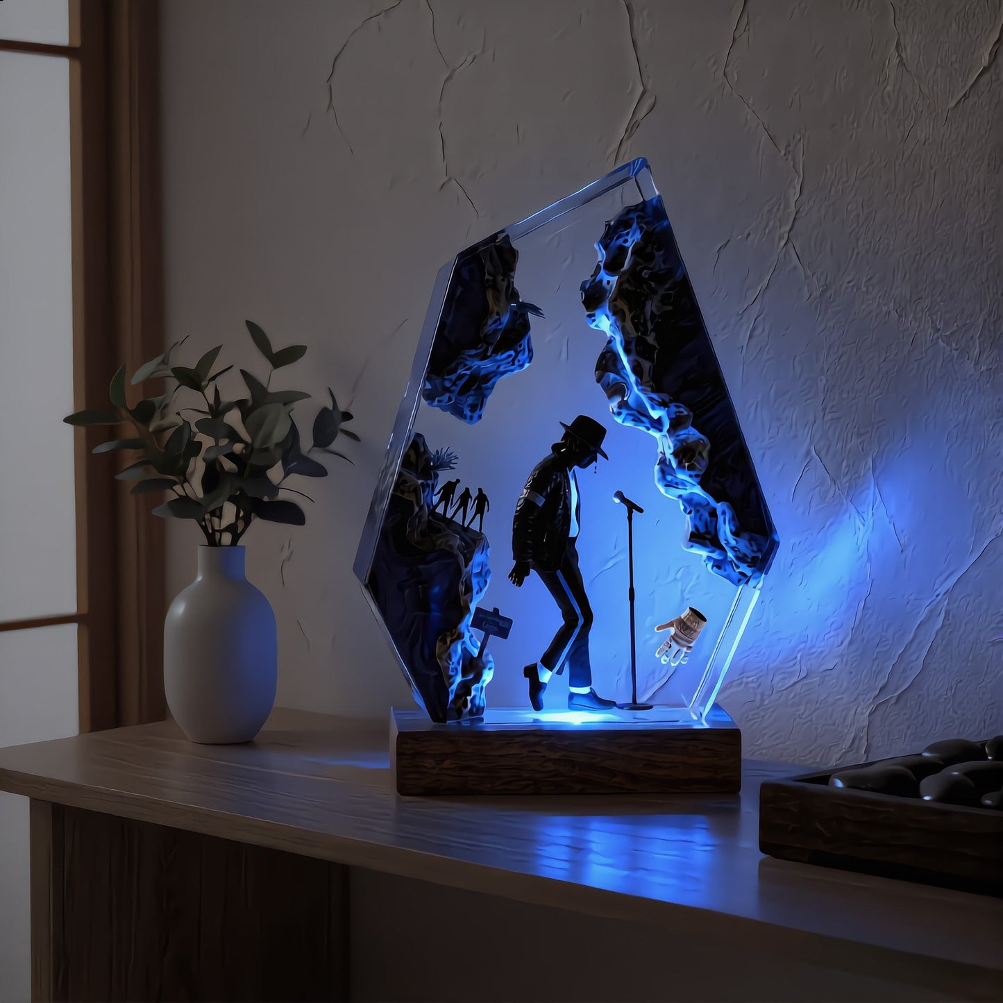 The Music King: Anti-Gravity Dance Resin Lamp
