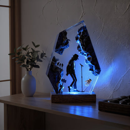 The Music King: Anti-Gravity Dance Resin Lamp