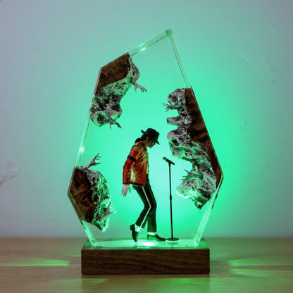 The Music King: Anti-Gravity Dance Resin Lamp