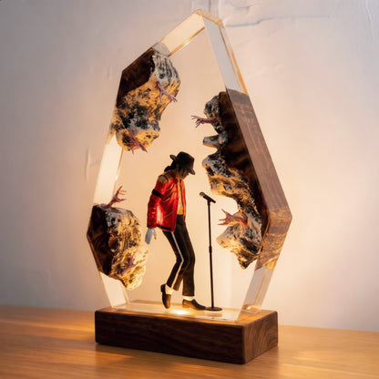 The Music King: Anti-Gravity Dance Resin Lamp
