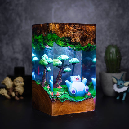 Snowlax Resin Lamp
