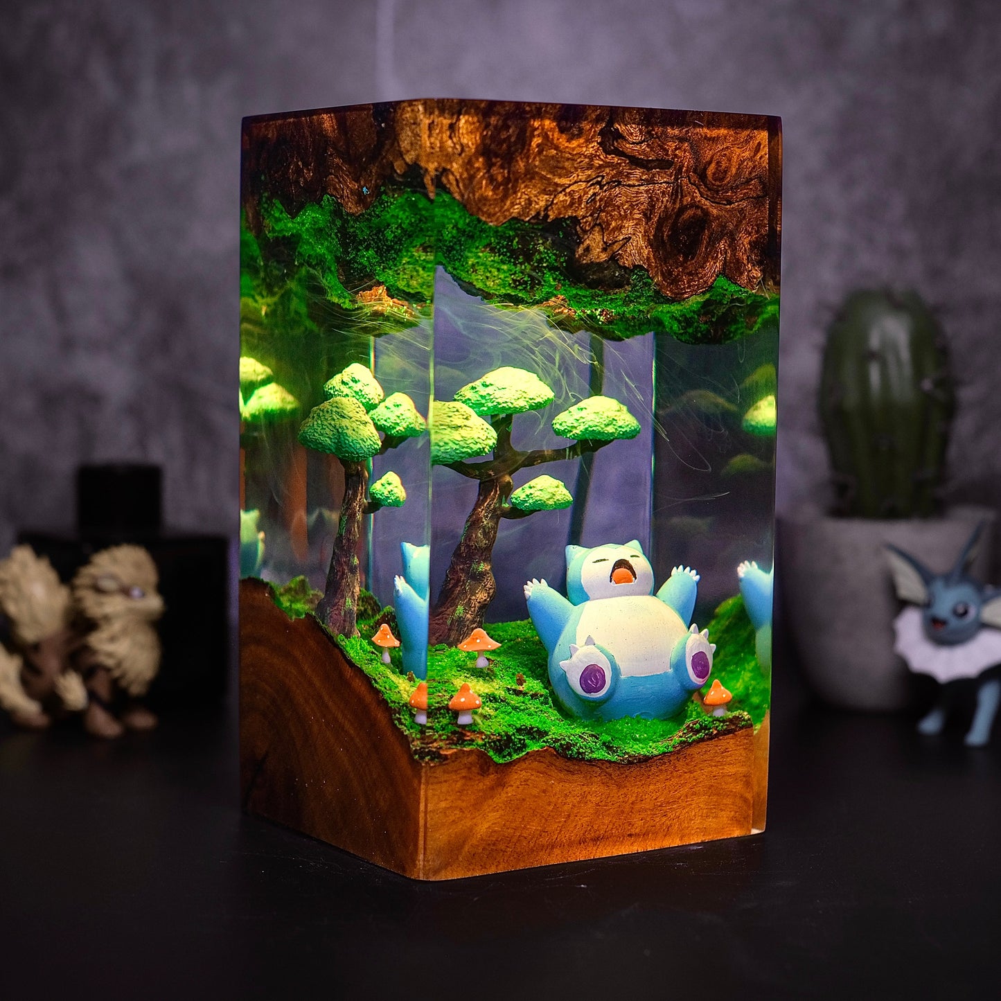 Snowlax Resin Lamp