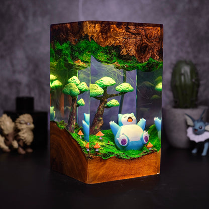 Snowlax Resin Lamp