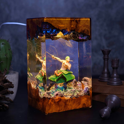 Zoro Resin Lamp