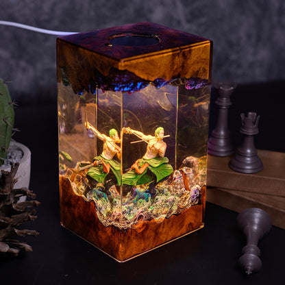 Zoro Resin Lamp